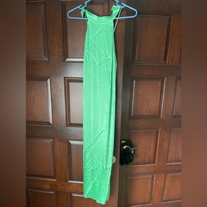 green midi zara dress